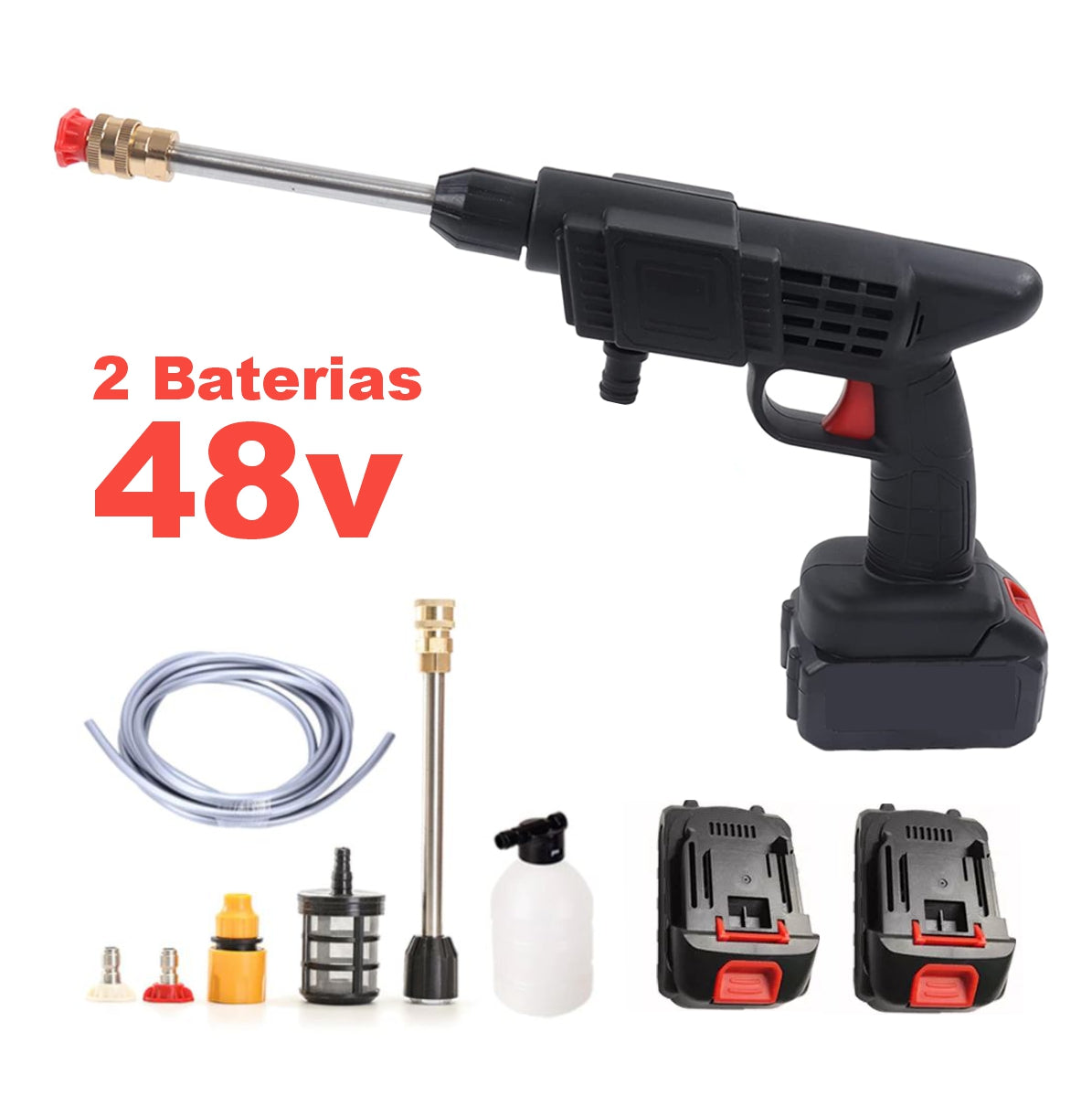 Hidrolavadora Inalambrica 48v con 1 Baterias - Regalo Sorpresa