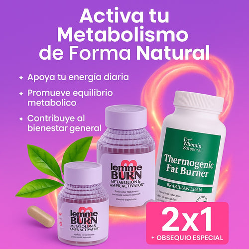 Activa tu metabolismo, desinflama tu cuerpo y llévate 3×1 HOY!  2025 es tu año de cambio… y en 2026 entrarás en tu mejor versión.