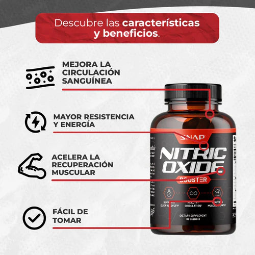 🔥 Óxido Nítrico 60 Cápsulas – Más Fuerza, Circulación y Resistencia