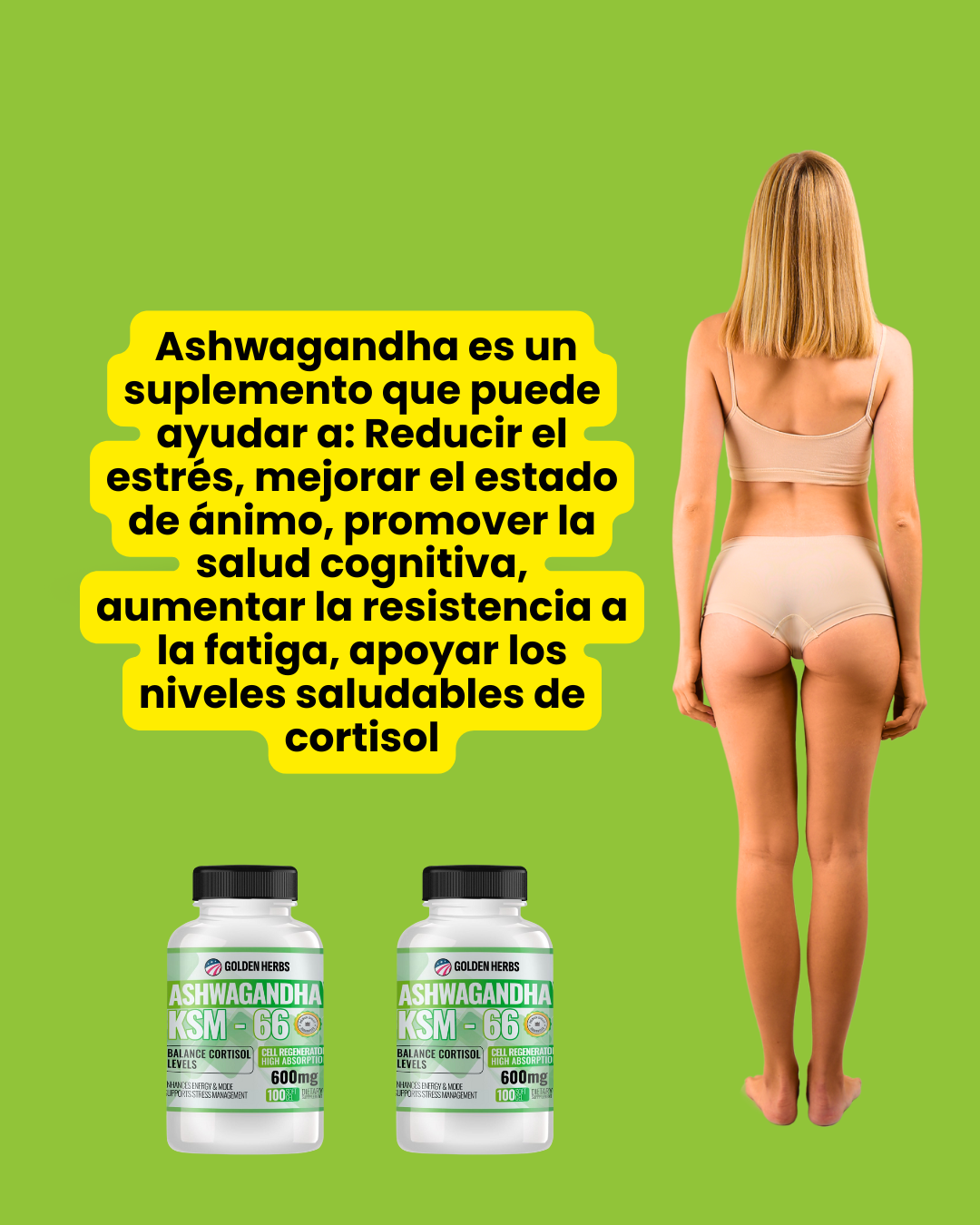 🧘‍♀️ Reduce el Estrés, Mejora tu Energía y menos centímetros de Forma Natural con Ashwagandha