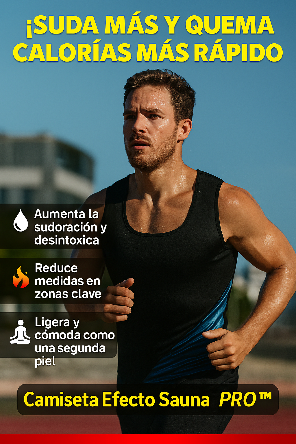 ¡Camiseta Efecto Sauna PRO™ – Suda 5 Veces Más y Transforma tu Cuerpo!