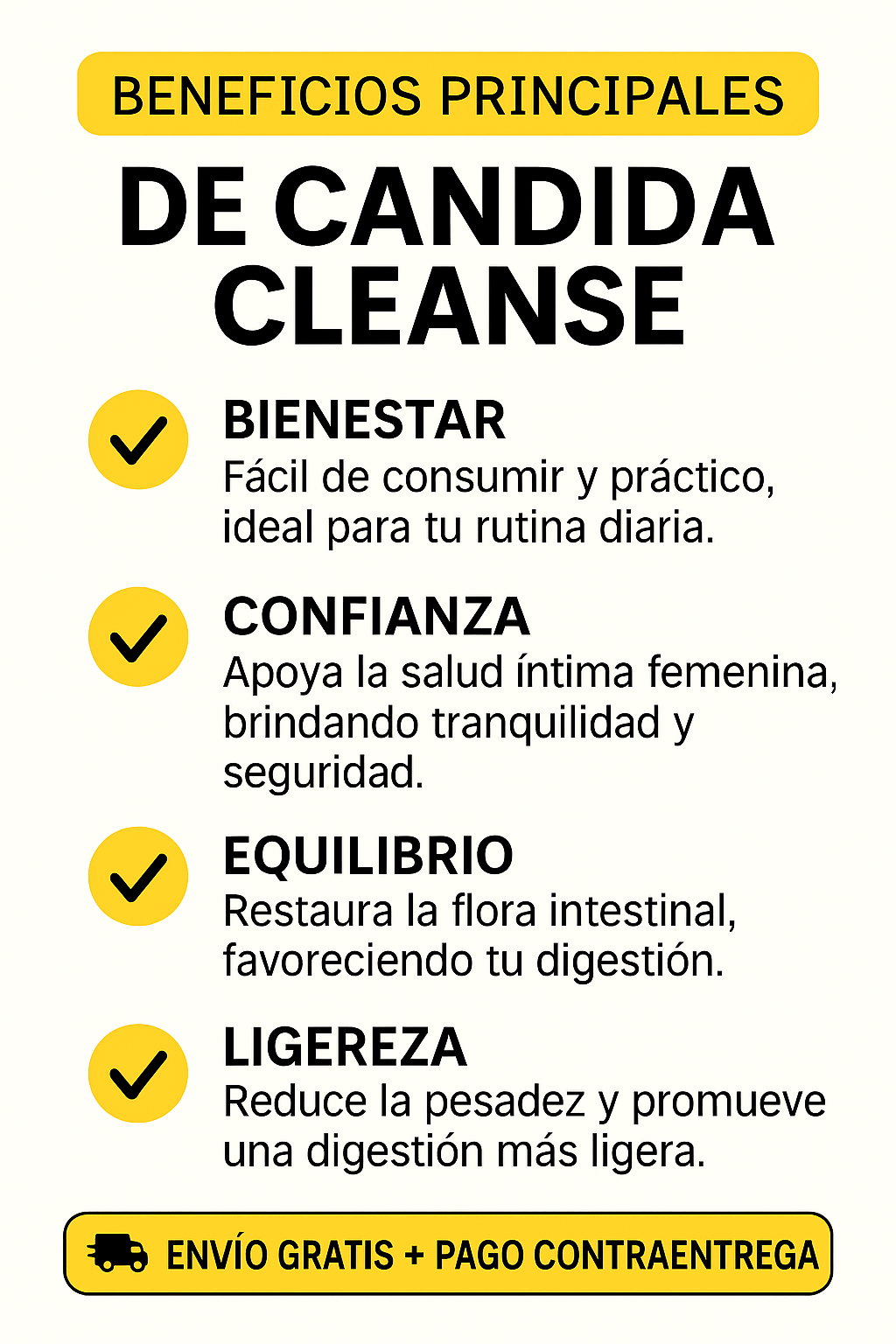 🌿 Candida Cleanse – Suplemento Natural para tu Bienestar Íntimo y Digestivo 📦 Presentación: 60 cápsulas