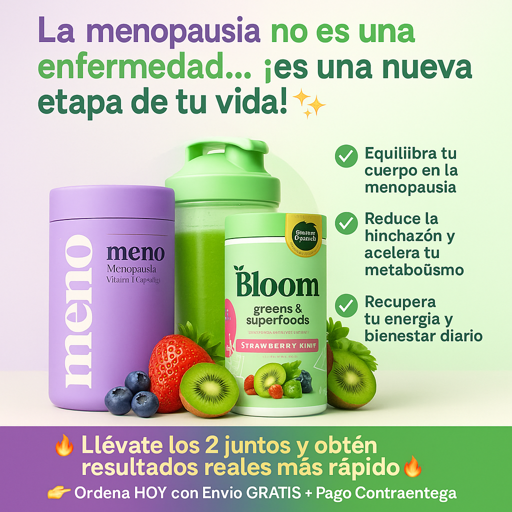 👉 Lleva MENO y recibe Bloom + regalo sorpresa 🎁 + envío GRATIS 🚚 + pago contraentrega ✅