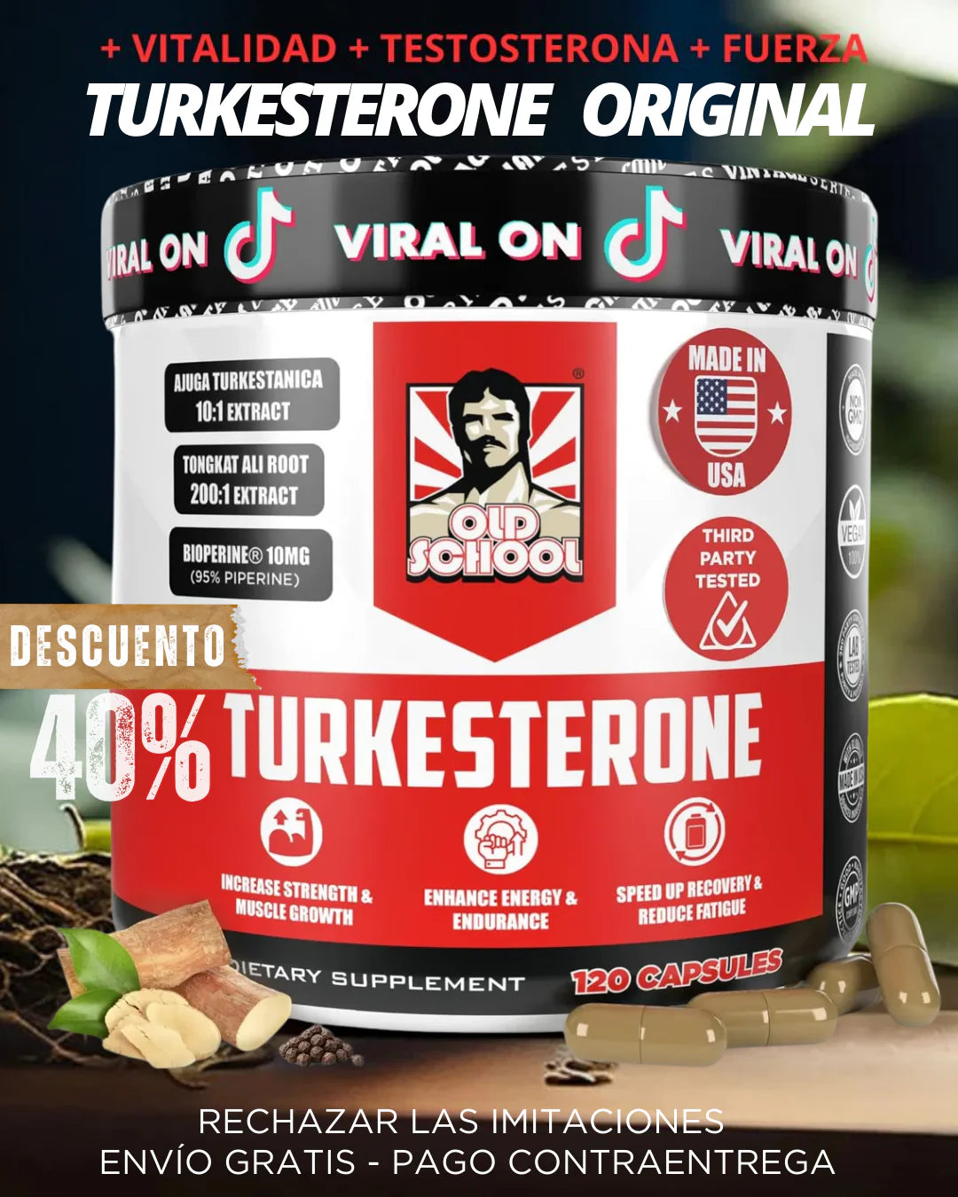 Turkesterone PRO Old School – 120 Caps