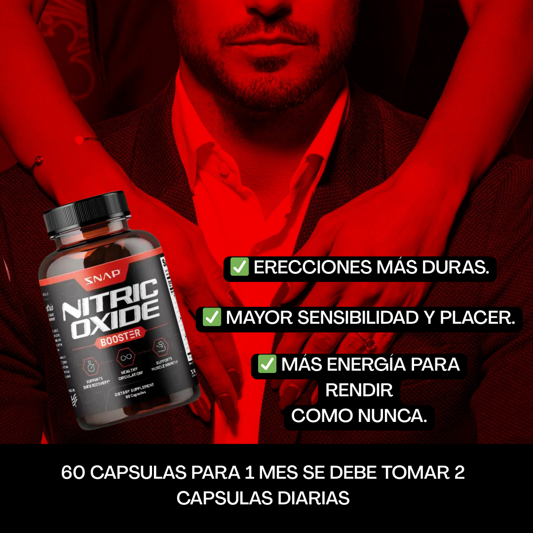 🔥 Óxido Nítrico 60 Cápsulas – Más Fuerza, Circulación y Resistencia