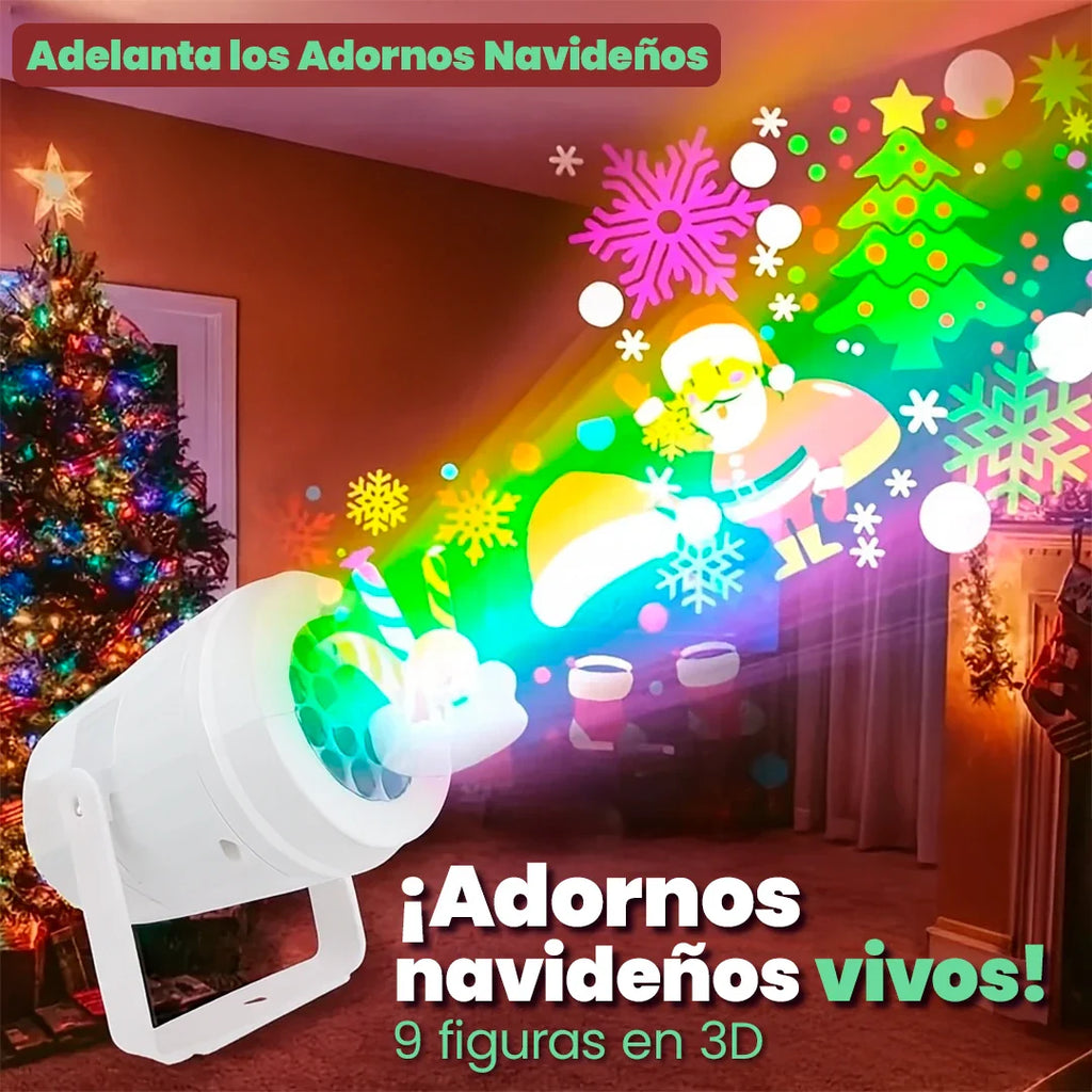 Ambiente navideño instantáneo sin cables ni instalaciones complicadas.