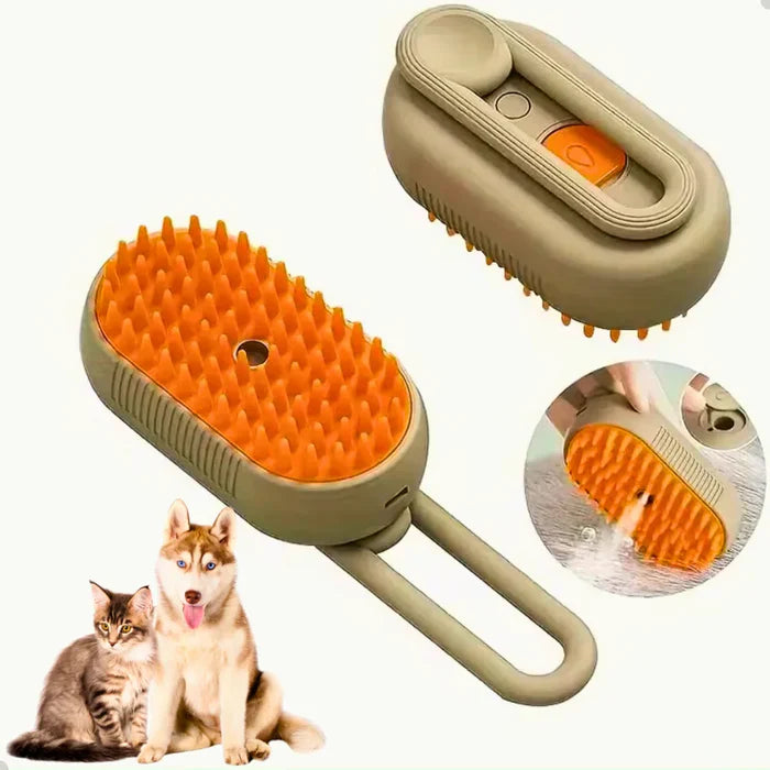 ✨ VapoPet™ – Cepillo Vaporizador 3 en 1 🐶🐱 Compra 1 y llévate 2 + Secador Portátil de REGALO