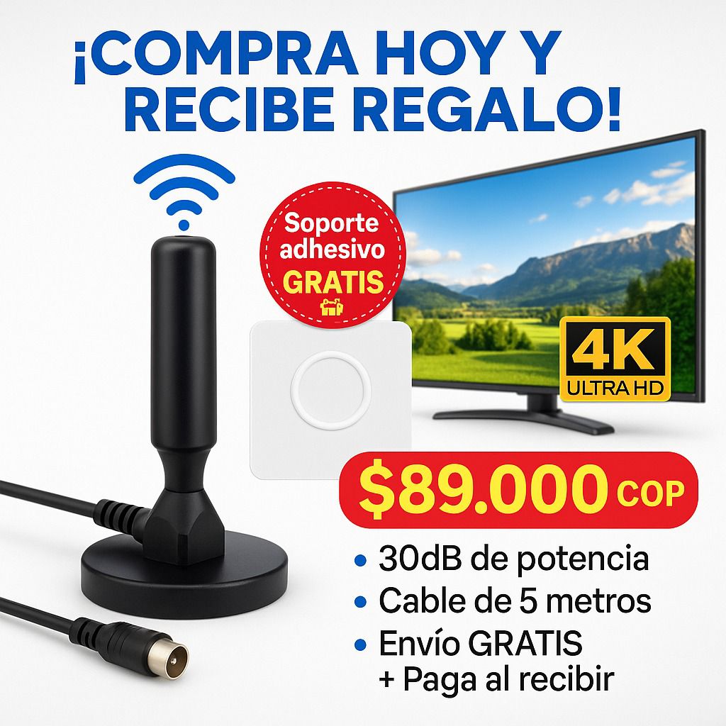 📡 Convierte tu TV en una Smart TV y mira canales gratis en 4K SmartVision™: señal potente, imagen nítida y sin pagar suscripción.
