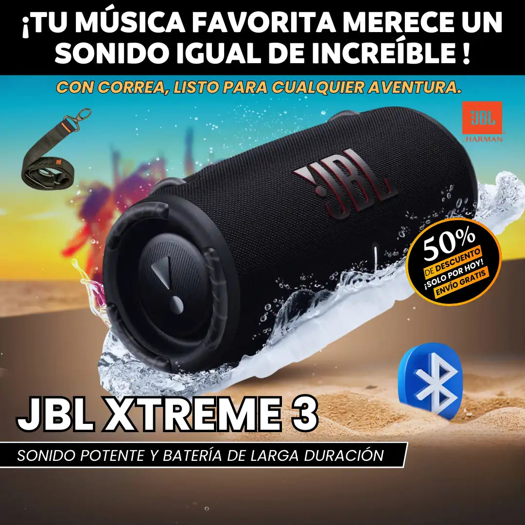🔊 JBL Xtreme 3 – ¡Sonido Premium y Potencia al Máximo - REGALO SORPRESA
