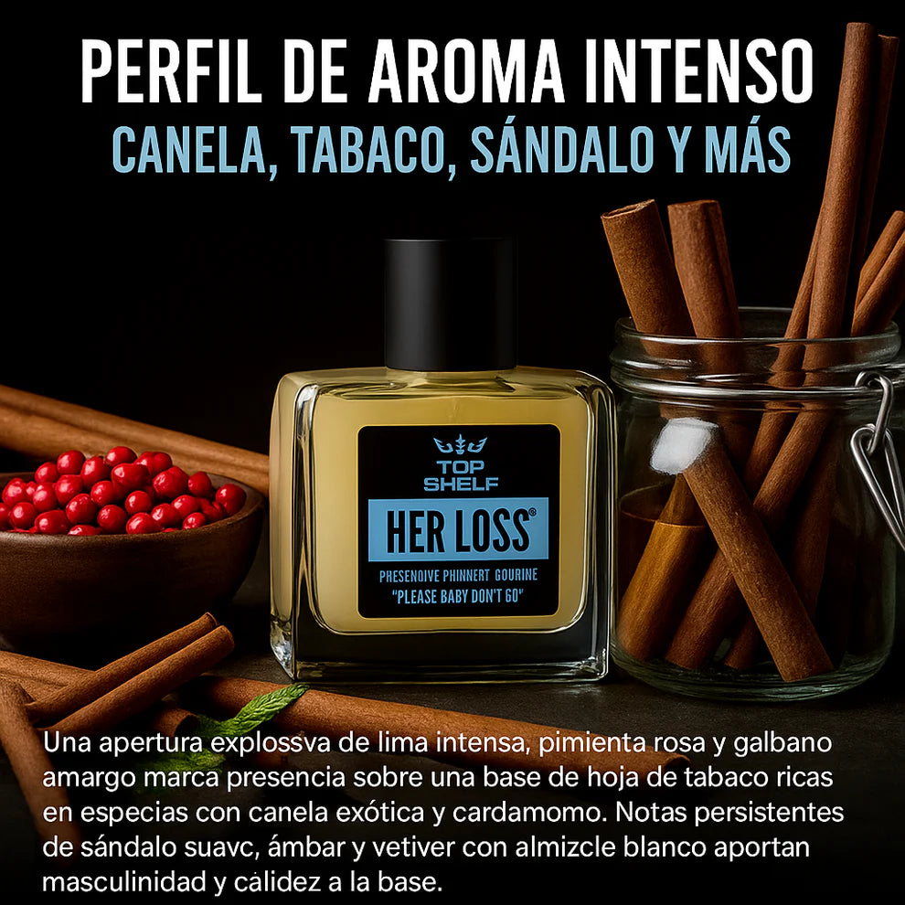 Her Loss™ 100 ml – El perfume con feromonas que despierta deseo... 💥 ¡Y recibe un perfumero de regalo al comprar hoy!